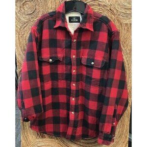 Chunky Fleece Lined Flannel Shirt Jacket by RedHead